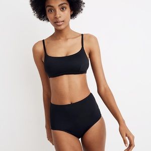 madewell second wave high-waisted bikini bottom